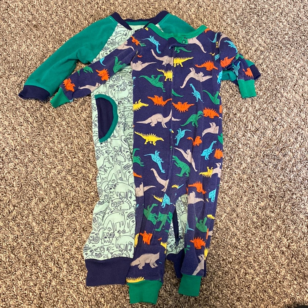 Two footless pajama sets